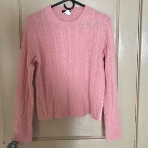 J. Crew cable knit crew neck